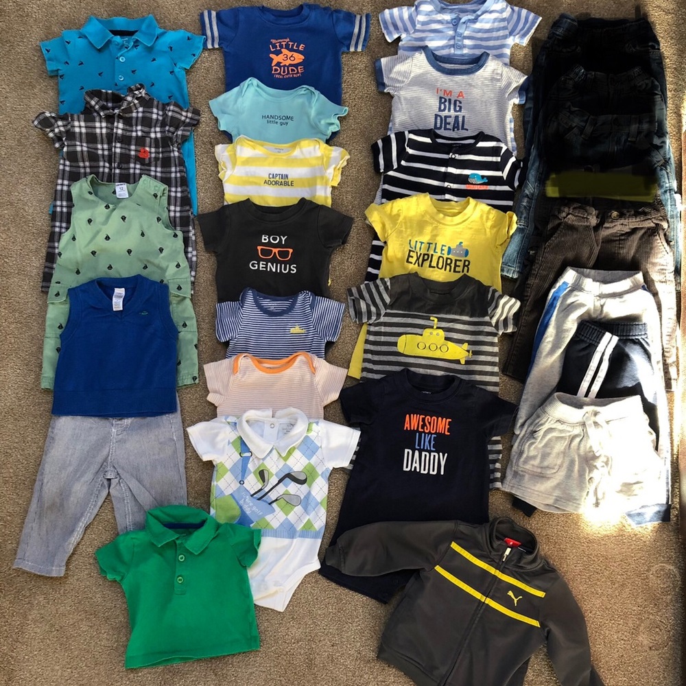 LOT- 24 Baby boy clothes Carter, Puma